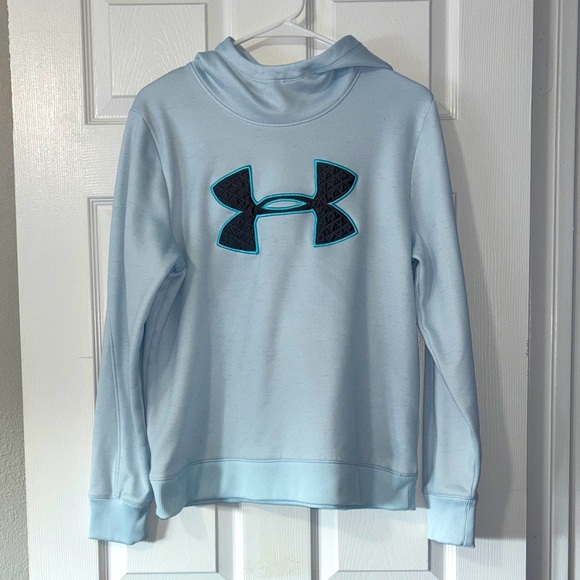Under Armour Sky Blue ColdGear Fleece - Picture 1 of 6